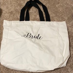 Bride Canvas Cotton Tote Bag
